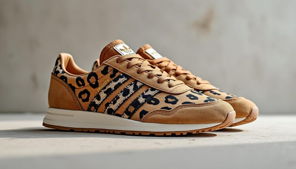 découvrez les sneakers adidas spezial léopard en daim, alliant confort exceptionnel et style audacieux pour un look unique et tendance.