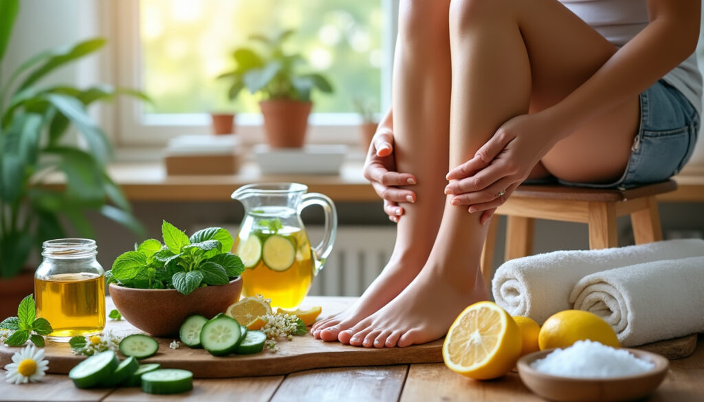 découvrez des remèdes de grand-mère efficaces et naturels pour soulager les jambes lourdes et améliorer votre bien-être au quotidien.