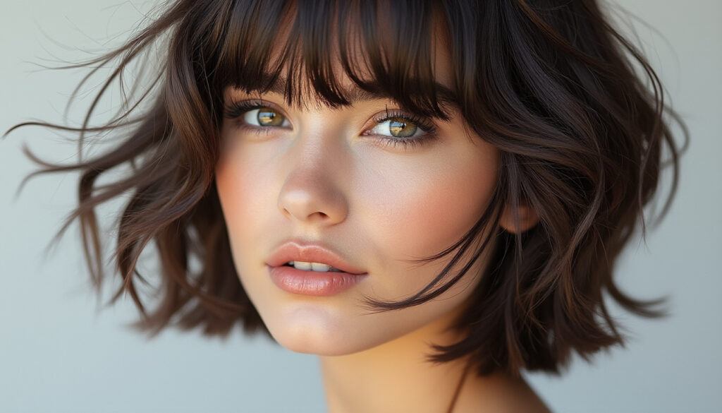 découvrez la frange effilée dégradée, un style léger qui apporte volume et mouvement naturel à votre coiffure pour un look moderne et élégant.