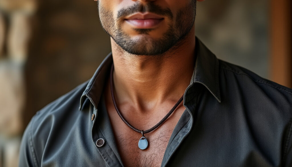 adoptez un style affirmé avec un collier en cuir pour homme, robuste et tendance. découvrez l’accessoire idéal pour compléter vos tenues avec caractère.