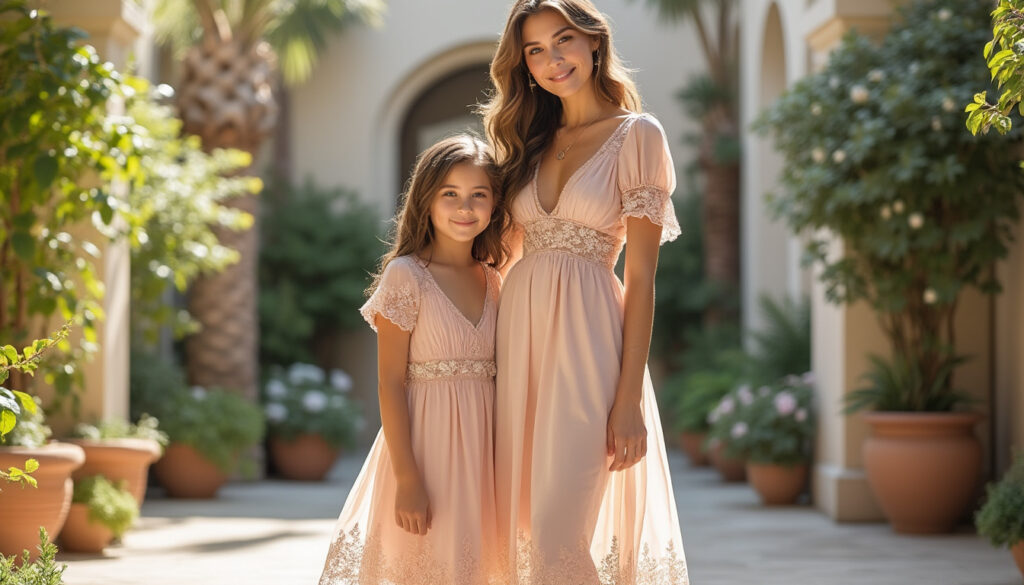 découvrez notre robe mère-fille assortie, élégante et confortable, idéale pour célébrer chaque occasion avec style et complicité.